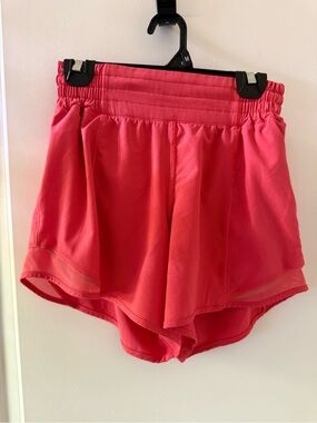lululemon athletica Coral Pink Running Shorts